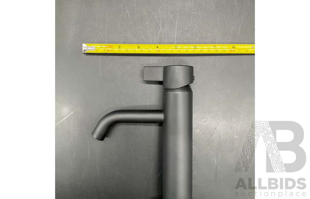 CLARK Round Blade Tower Basin Mixer (Matte Black) - Lot of 3