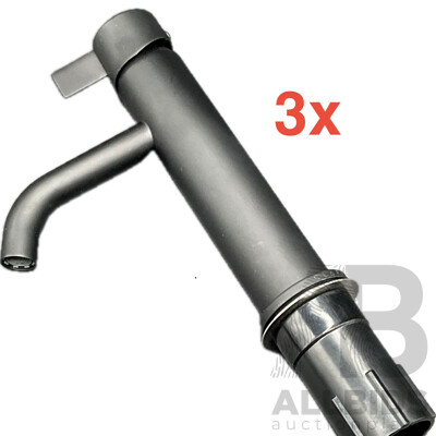 CLARK Round Blade Tower Basin Mixer (Matte Black) - Lot of 3