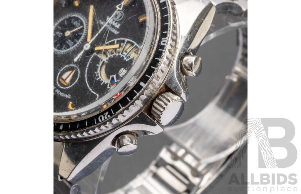 Rare Vintage Yema Yachtingraf Régate ‘White Ship’ Ref. 930036 Manual-Wind Sailing Chronograph, C.1969–70