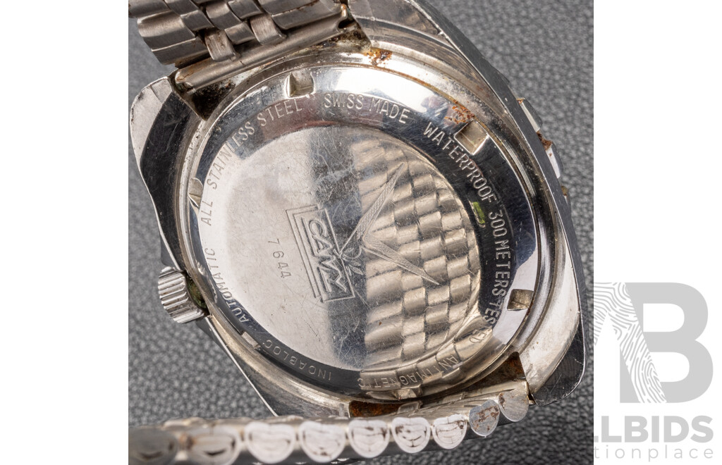 Vintage 1970's Camy Swiss Geneve 'Seven Seas' Diving Watch - 7644