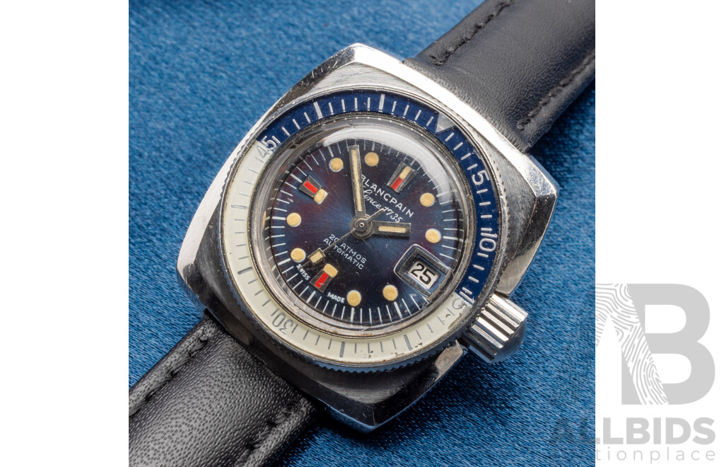 Rare Vintage 1970's Blancpain Women's Diving Watch - 89036