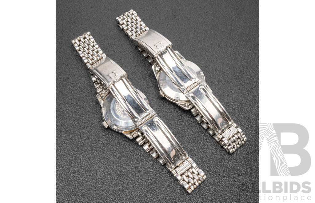 Vintage 1960's Swiss Made Omega Seamaster Watches - Lot of 2