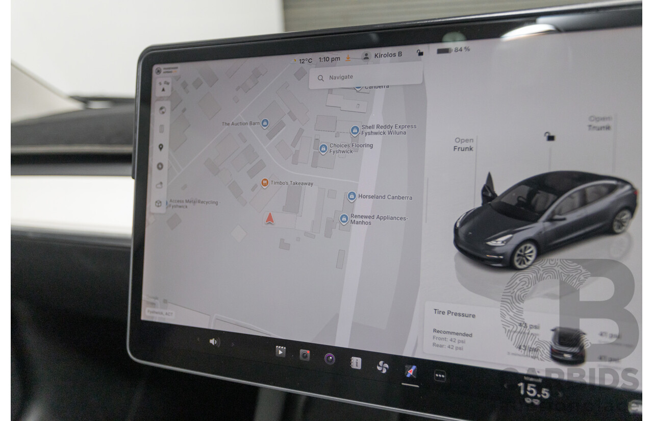 4/2022 Tesla Model 3 MY22 4d Sedan Midnight Silver Metallic - Dedicated Electric EV 208kW