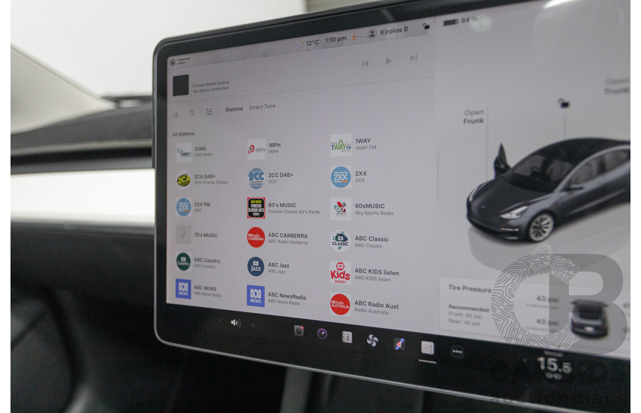 4/2022 Tesla Model 3 MY22 4d Sedan Midnight Silver Metallic - Dedicated Electric EV 208kW