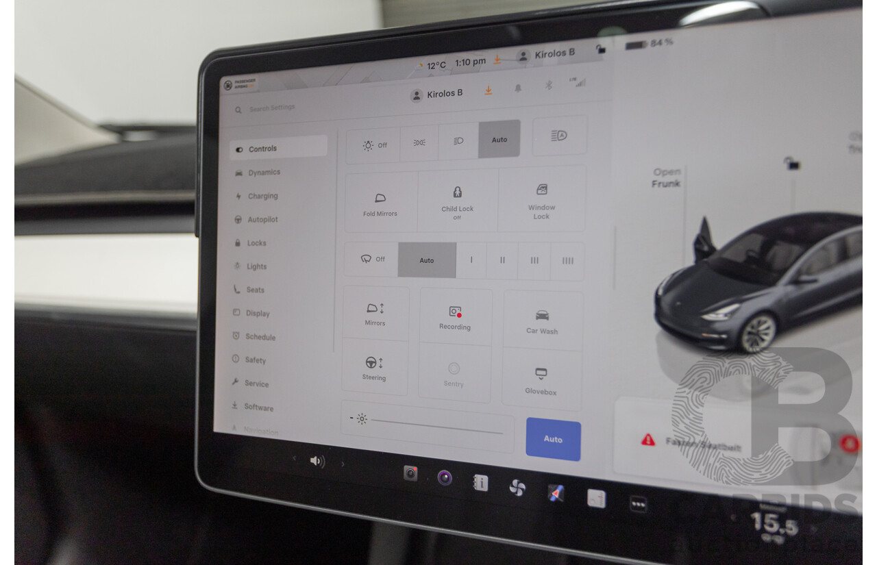 4/2022 Tesla Model 3 MY22 4d Sedan Midnight Silver Metallic - Dedicated Electric EV 208kW
