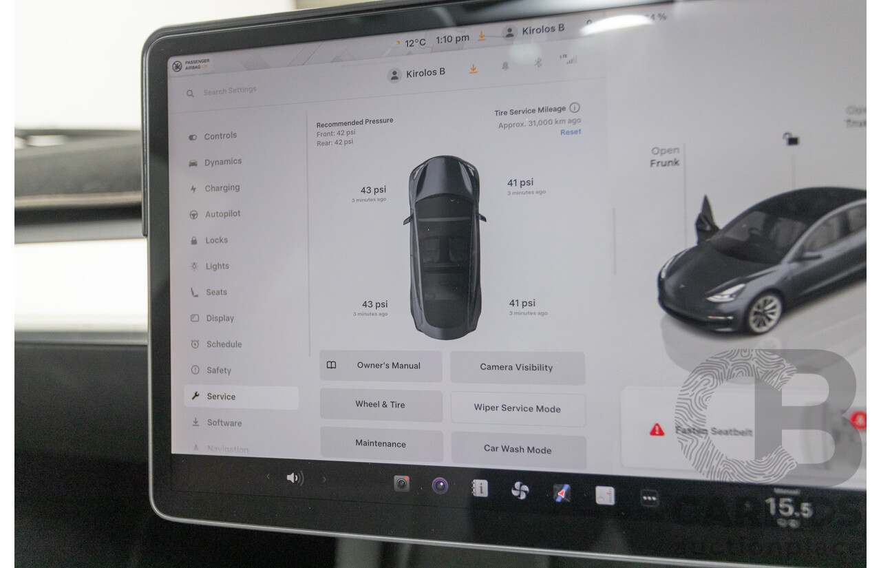 4/2022 Tesla Model 3 MY22 4d Sedan Midnight Silver Metallic - Dedicated Electric EV 208kW