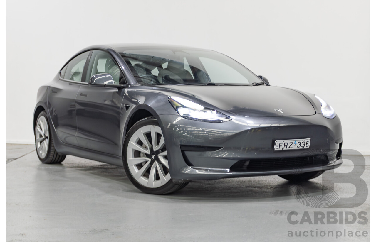 4/2022 Tesla Model 3 MY22 4d Sedan Midnight Silver Metallic - Dedicated Electric EV 208kW