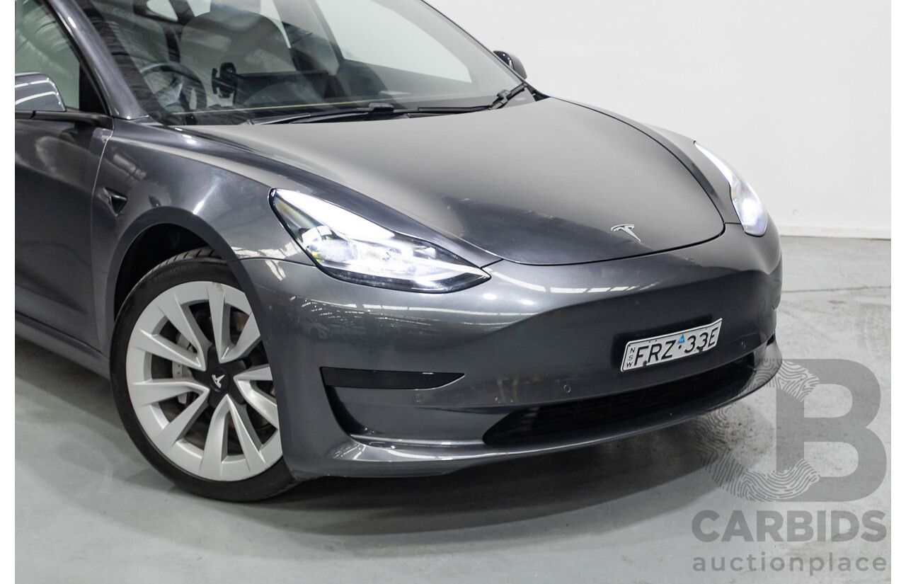 4/2022 Tesla Model 3 MY22 4d Sedan Midnight Silver Metallic - Dedicated Electric EV 208kW