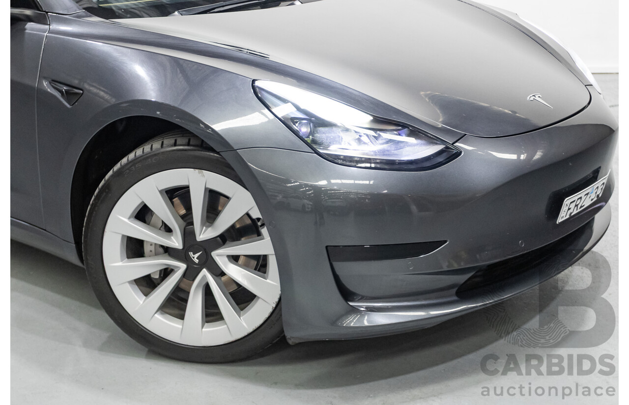 4/2022 Tesla Model 3 MY22 4d Sedan Midnight Silver Metallic - Dedicated Electric EV 208kW