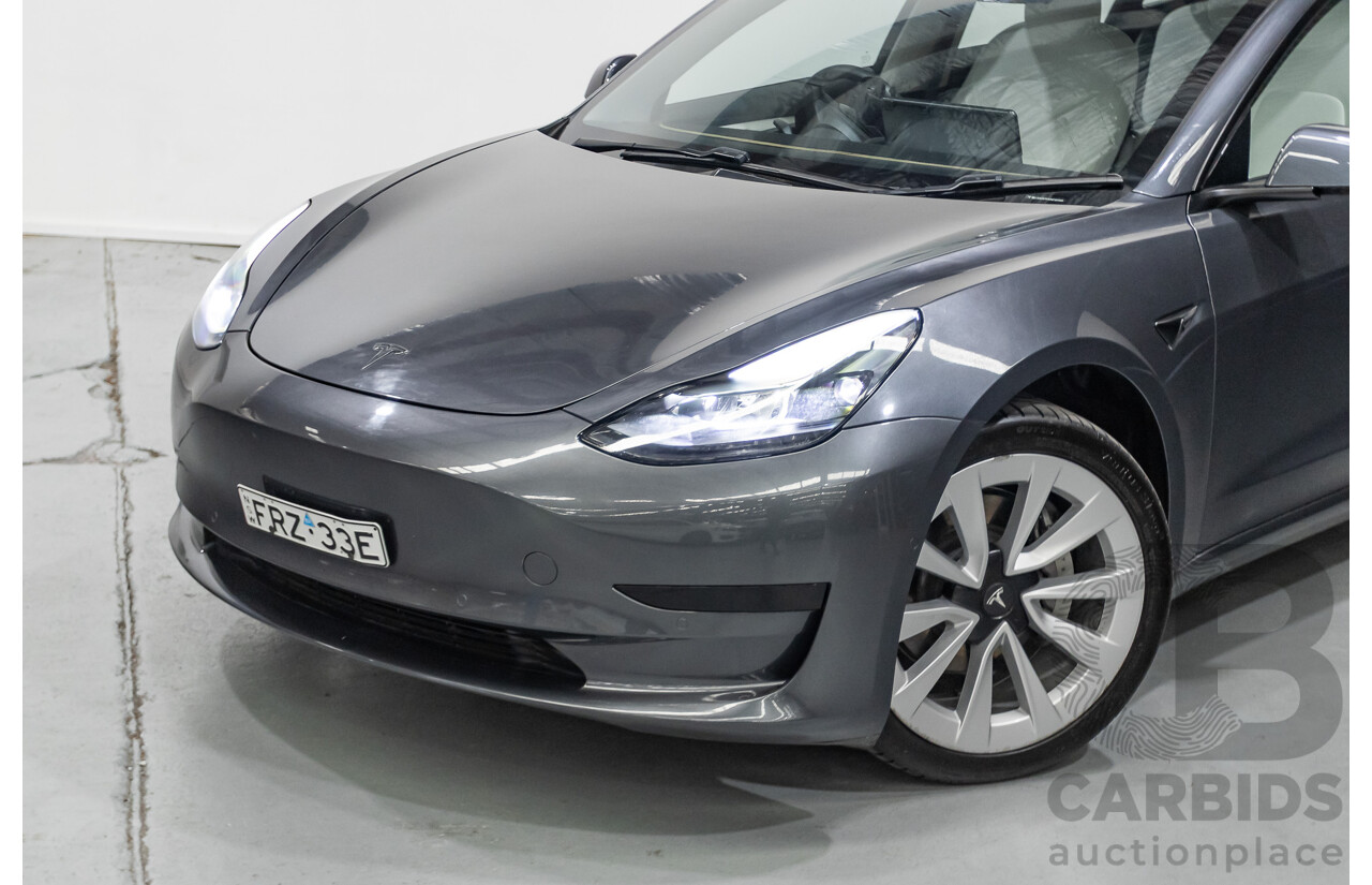 4/2022 Tesla Model 3 MY22 4d Sedan Midnight Silver Metallic - Dedicated Electric EV 208kW