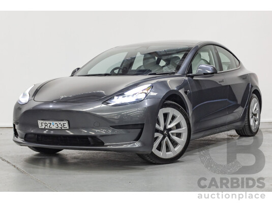 4/2022 Tesla Model 3 MY22 4d Sedan Midnight Silver Metallic - Dedicated Electric EV 208kW