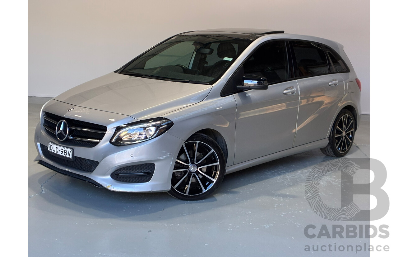 12/2015 Mercedes-Benz B200 246 MY16 5d Hatchback Silver Turbo 1.6L