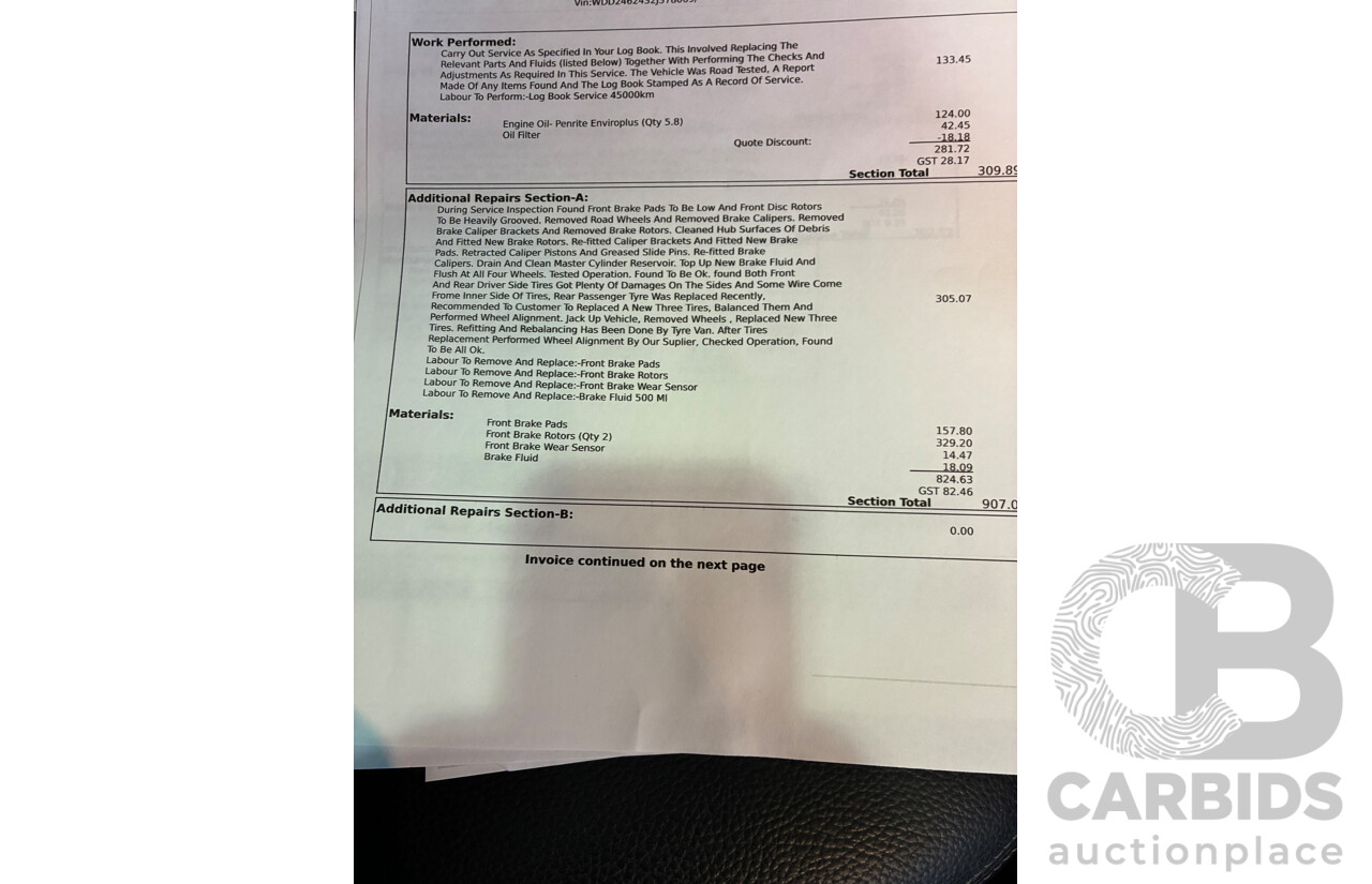 12/2015 Mercedes-Benz B200 246 MY16 5d Hatchback Silver Turbo 1.6L