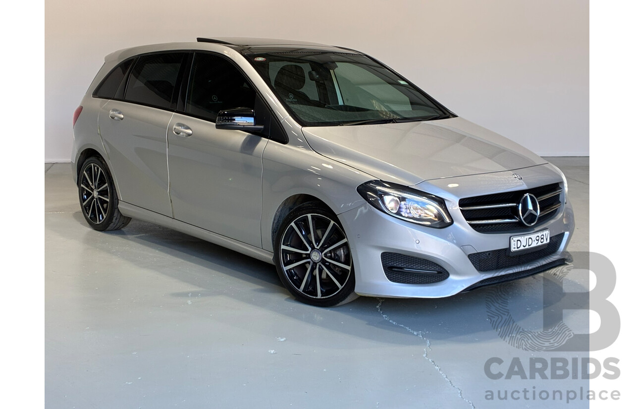 12/2015 Mercedes-Benz B200 246 MY16 5d Hatchback Silver Turbo 1.6L