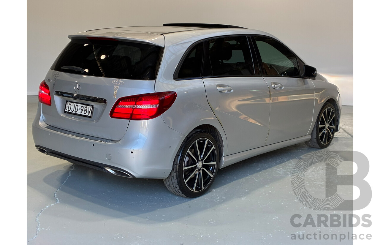 12/2015 Mercedes-Benz B200 246 MY16 5d Hatchback Silver Turbo 1.6L