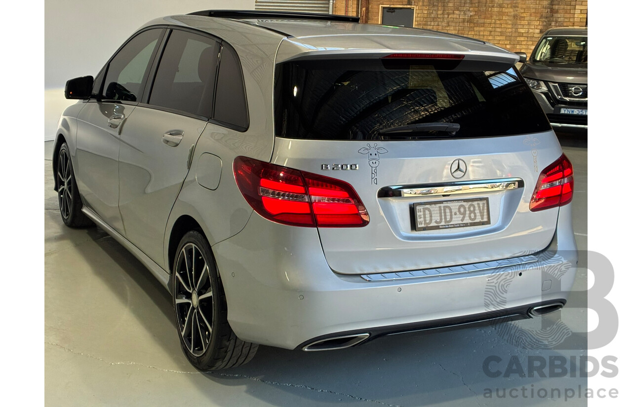 12/2015 Mercedes-Benz B200 246 MY16 5d Hatchback Silver Turbo 1.6L