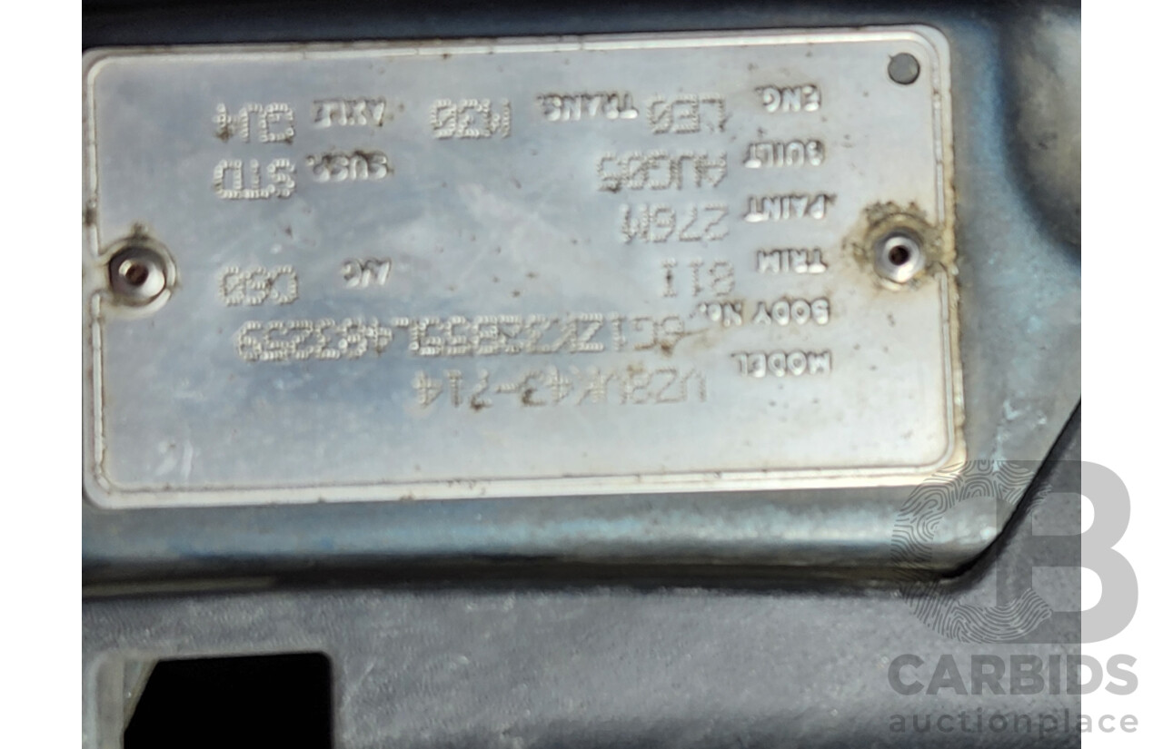 08/2005 Holden Crewman Storm VZ Crew Cab Utility Grey 3.6L