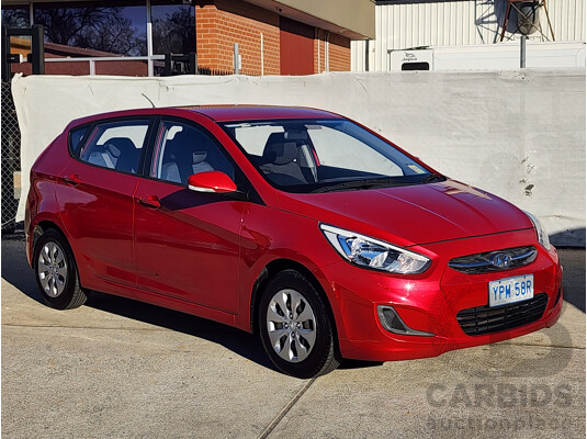 10/2016 Hyundai Accent Active RB4 MY16 5d Hatchback Red 1.4L