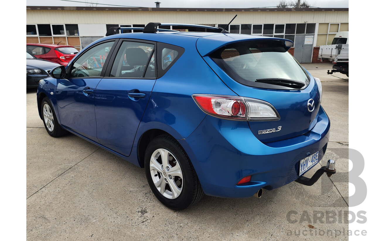 01/2012 Mazda Mazda3 NEO BL 11 UPGRADE 5d Hatchback Blue 2.0L