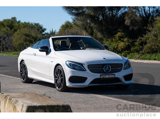 10/2017 Mercedes-Benz AMG C43 (AWD) 205 MY17.5 2D Cabriolet Polar White Twin Turbo V6 3.0L