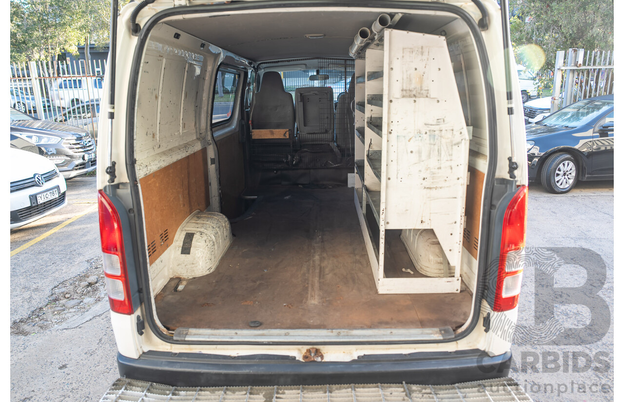 06/2008 Toyota Hiace LWB (RWD) KDH201R MY07 Upgrade 4d Van White Turbo Diesel 3.0L