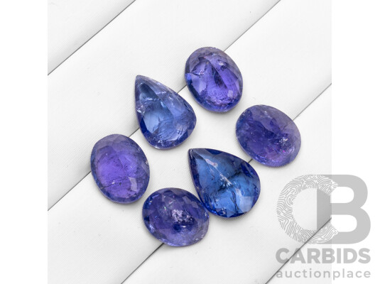 20.60cts of Natural Tanzanites - Lot of 6