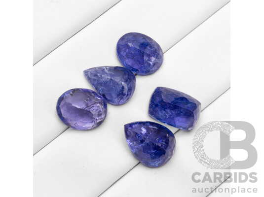17.70cts of Natural Tanzanites - Lot of 5