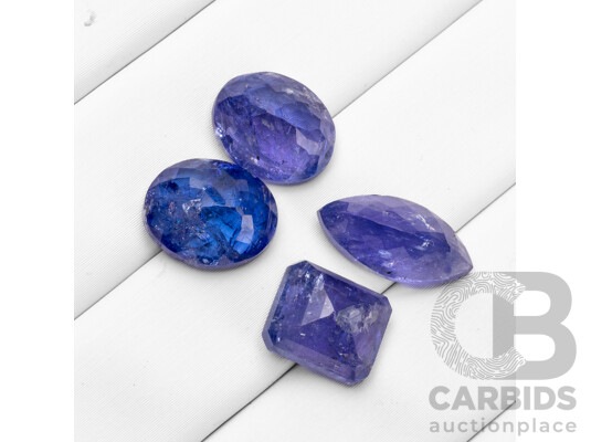 16.35cts of Natural Tanzanites - Lot of 4