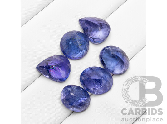 16.30cts of Natural Tanzanites - Lot of 6
