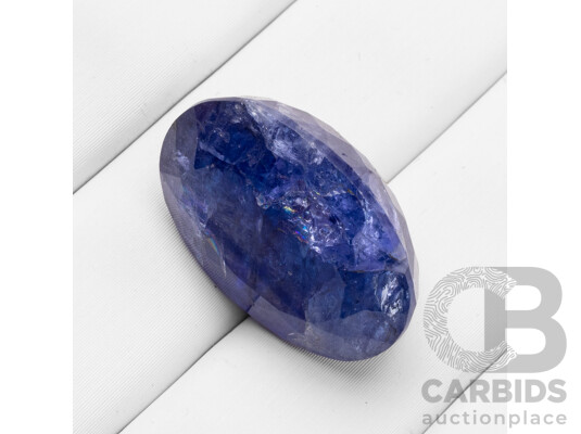 25.75ct Oval Cut Natural Blue Tanzanite