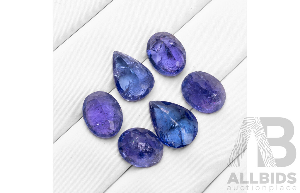 20.60cts of Natural Tanzanites - Lot of 6