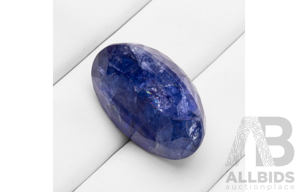 25.75ct Oval Cut Natural Blue Tanzanite