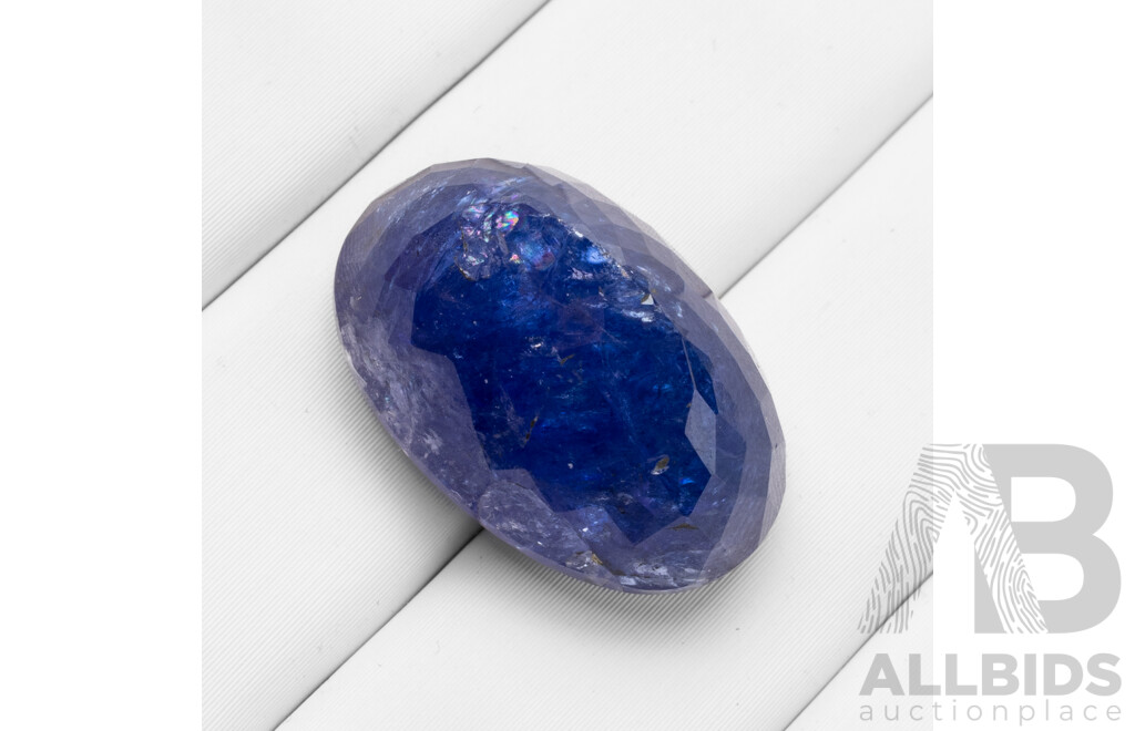 25.75ct Oval Cut Natural Blue Tanzanite