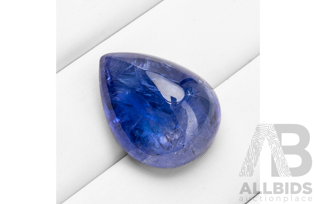 16.57ct Pear Cut Natural Tanzanite with Certification
