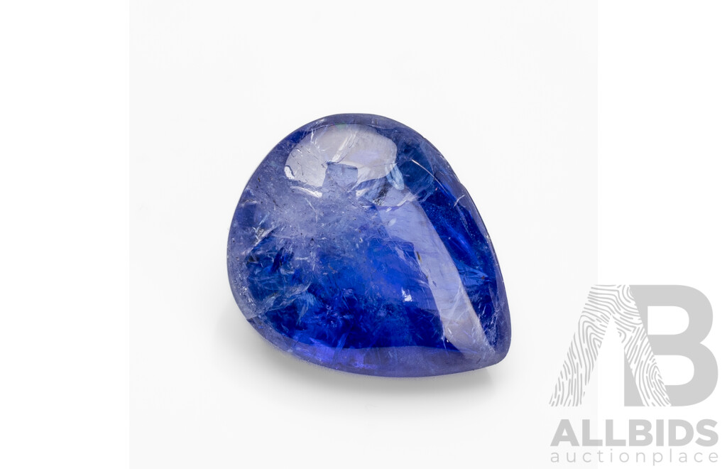 16.57ct Pear Cut Natural Tanzanite with Certification