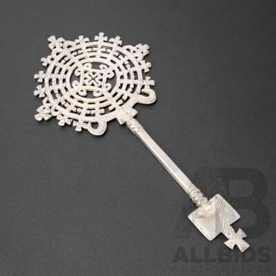 Antique Ethiopian Silver Coptic Orthodox Processional Cross