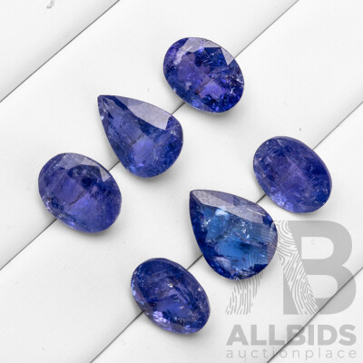 20.60cts of Natural Tanzanites - Lot of 6