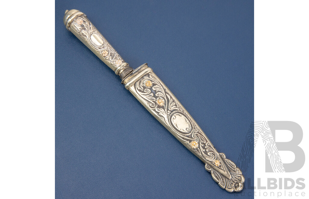 Ornate Argentinian El Guapo Gaucho Ceremonial Knife and Sheath