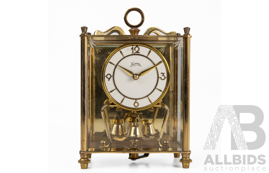 Vintage Brass Koma Carriage Clock