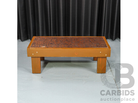 Retro Copper Top Coffee Table