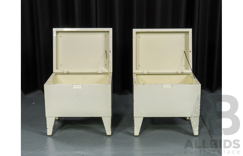 Pair of Vintage Storage Stools