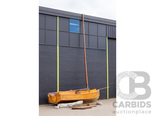 Vintage Hand-Built Sailing/Row Boat
