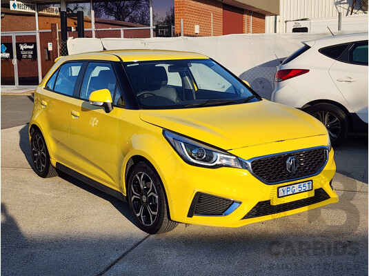 05/2021 M.G. MG3 Excite SZP1 MY21 5d Hatchback Yellow 1.5L Turbo