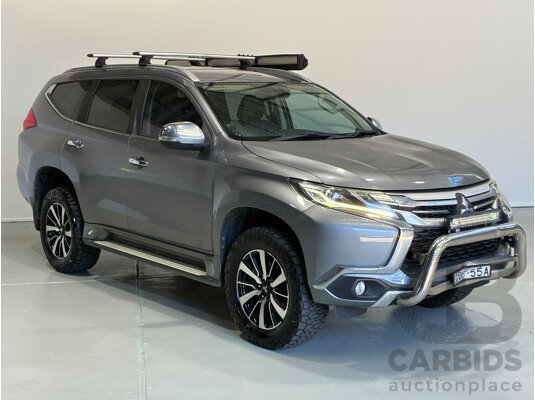 08/2017 Mitsubishi Pajero Sport GLS (4x4) 7 Seater MY17 4D Wagon Grey Turbo Diesel 2.4L