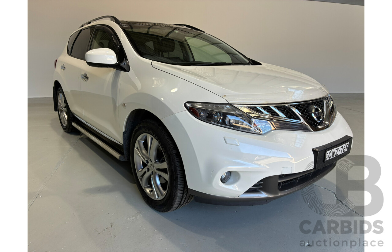 01/2015 Nissan Murano Ti 4WD Z51 MY14 4D Wagon White 3.5L