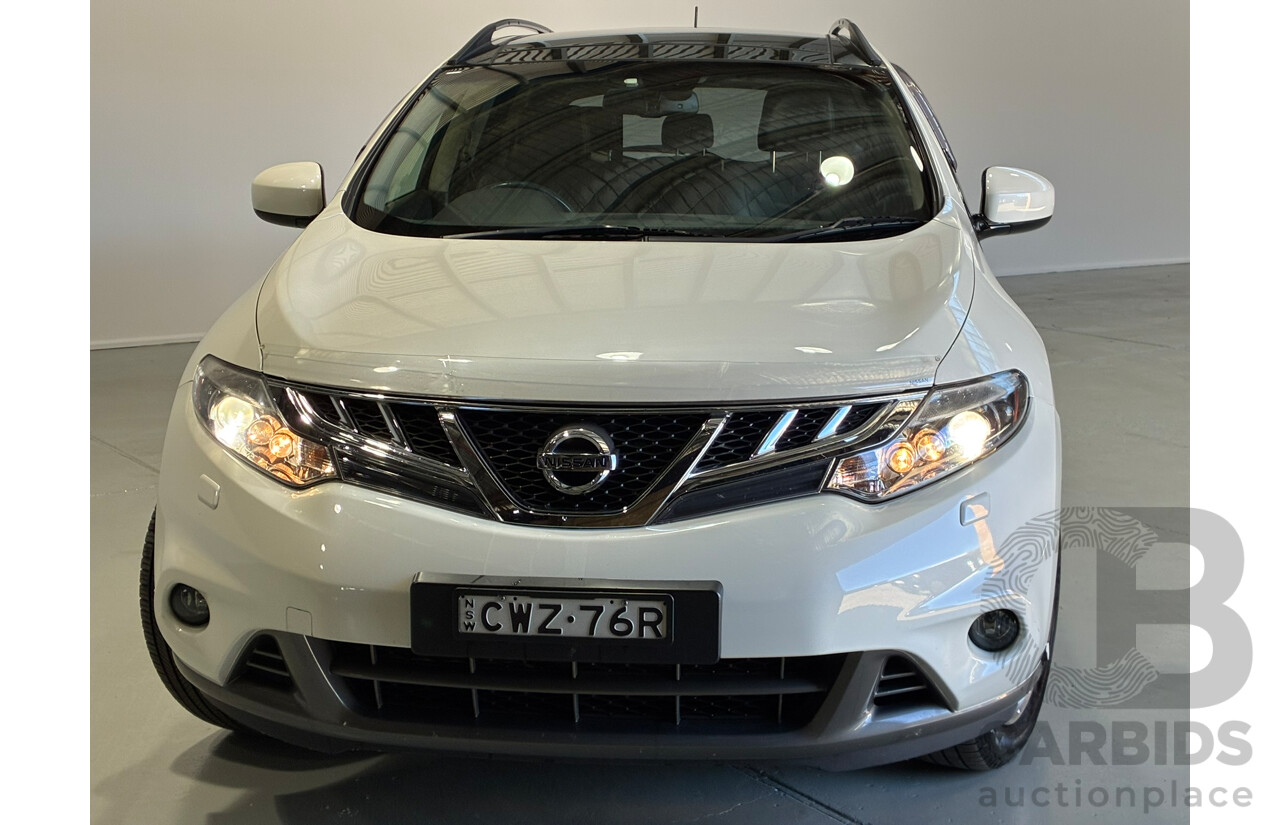 01/2015 Nissan Murano Ti 4WD Z51 MY14 4D Wagon White 3.5L