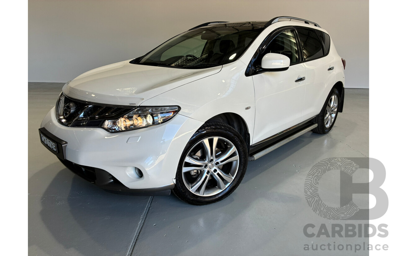 01/2015 Nissan Murano Ti 4WD Z51 MY14 4D Wagon White 3.5L
