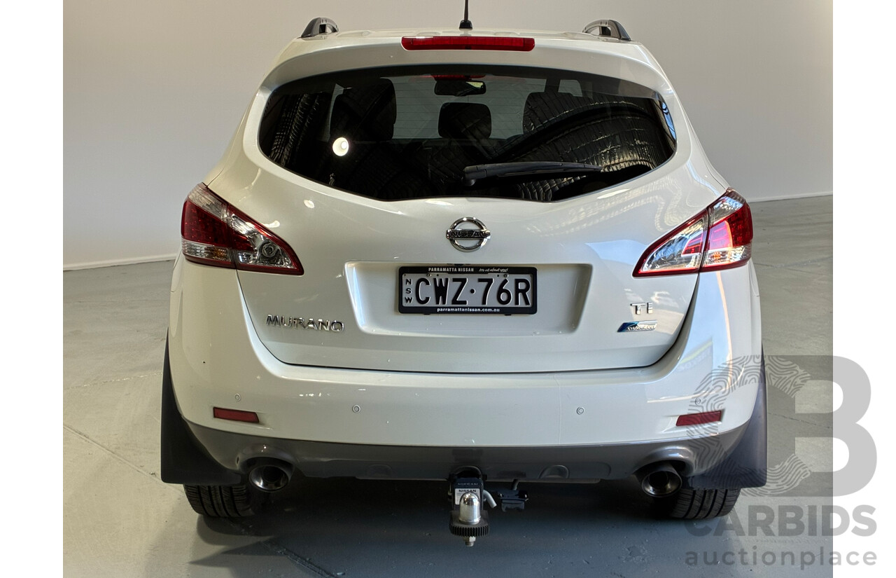 01/2015 Nissan Murano Ti 4WD Z51 MY14 4D Wagon White 3.5L