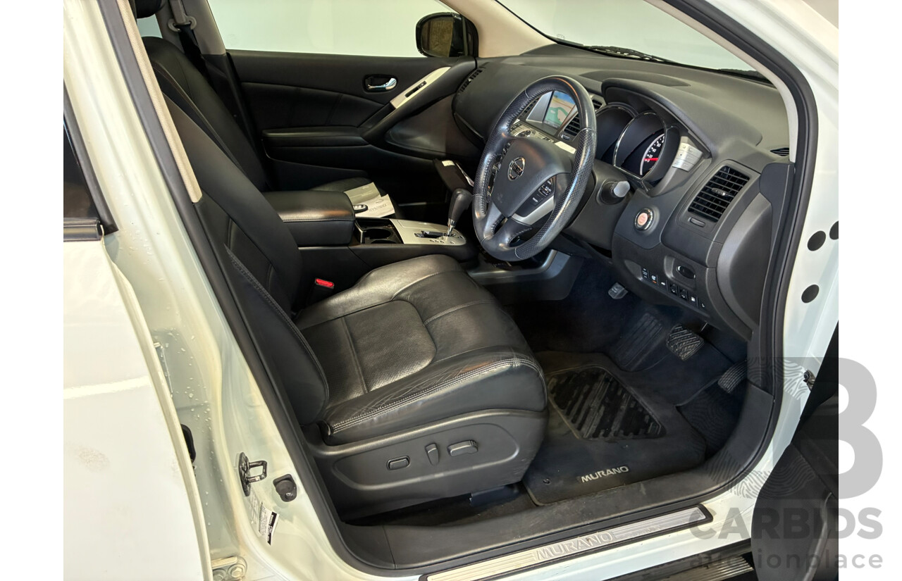 01/2015 Nissan Murano Ti 4WD Z51 MY14 4D Wagon White 3.5L