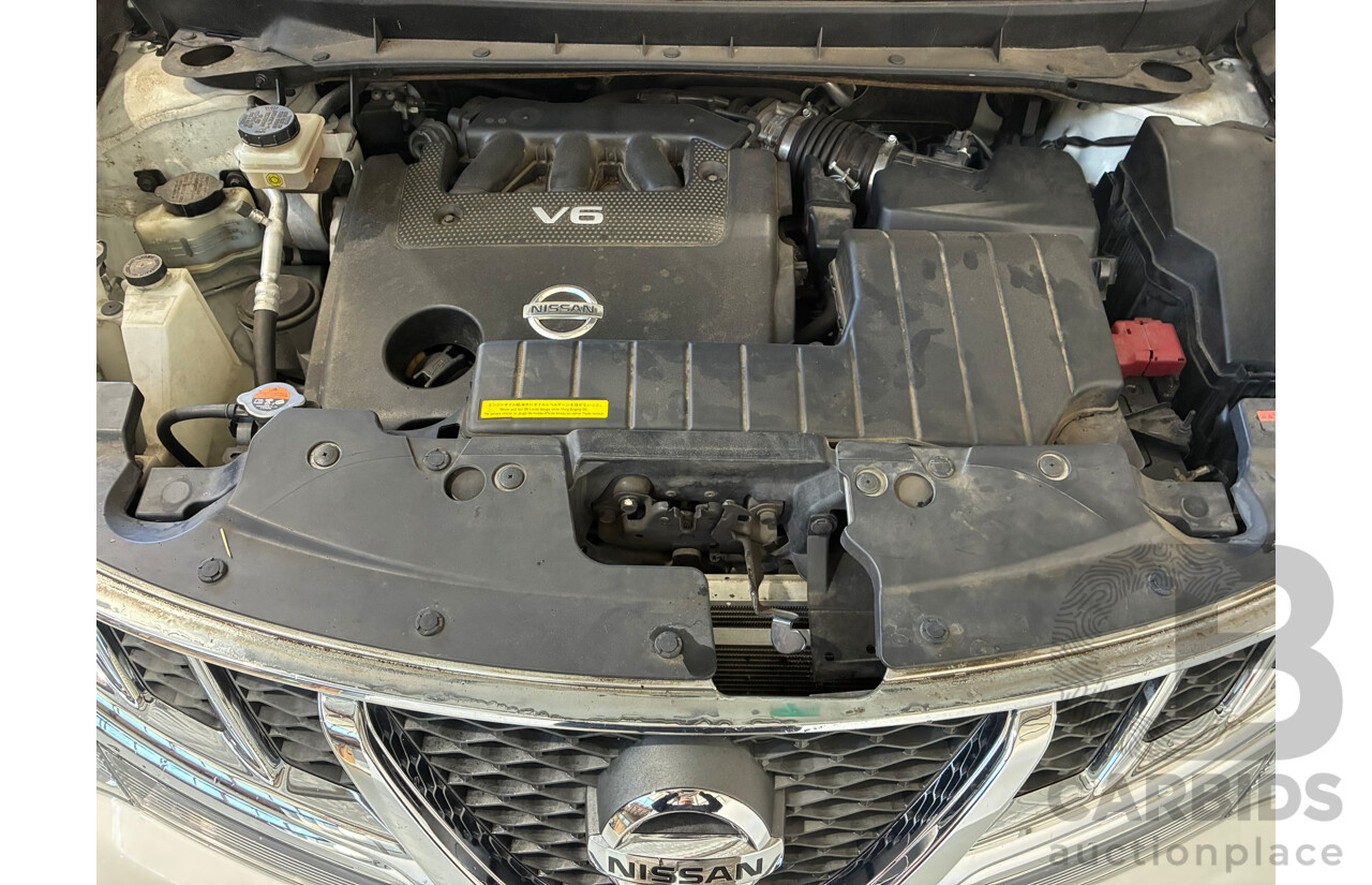 01/2015 Nissan Murano Ti 4WD Z51 MY14 4D Wagon White 3.5L